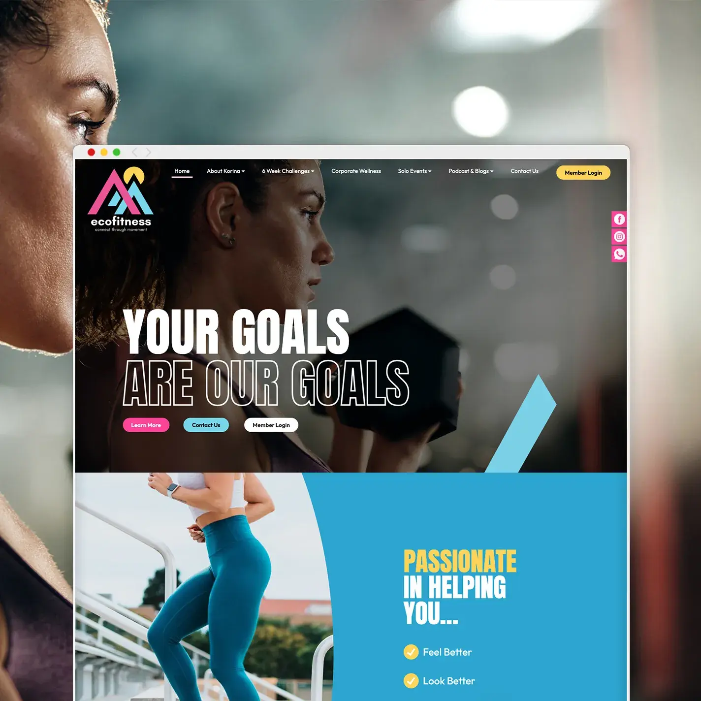 Web de fitness